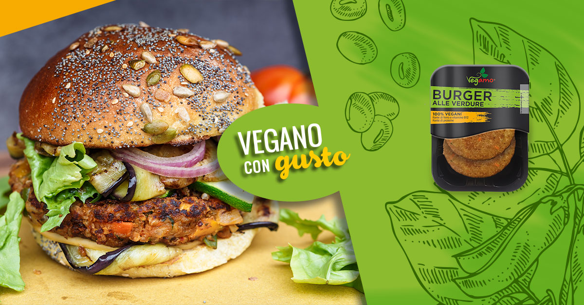 Burger alle Verdure Vegani - Vegamo