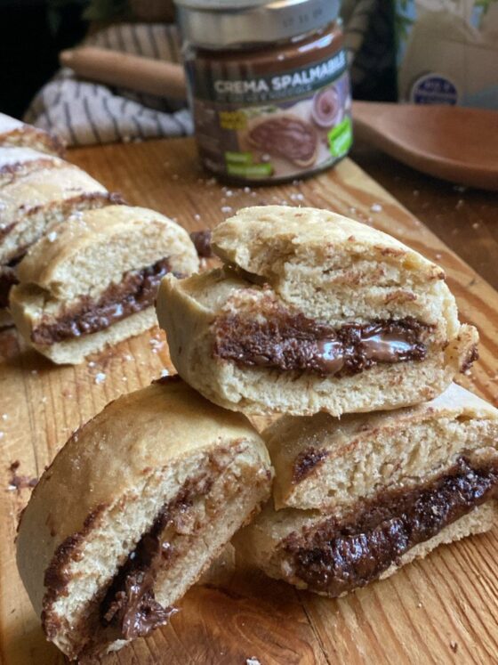 frollini con crema al caco e nocciole, MD, vegamo