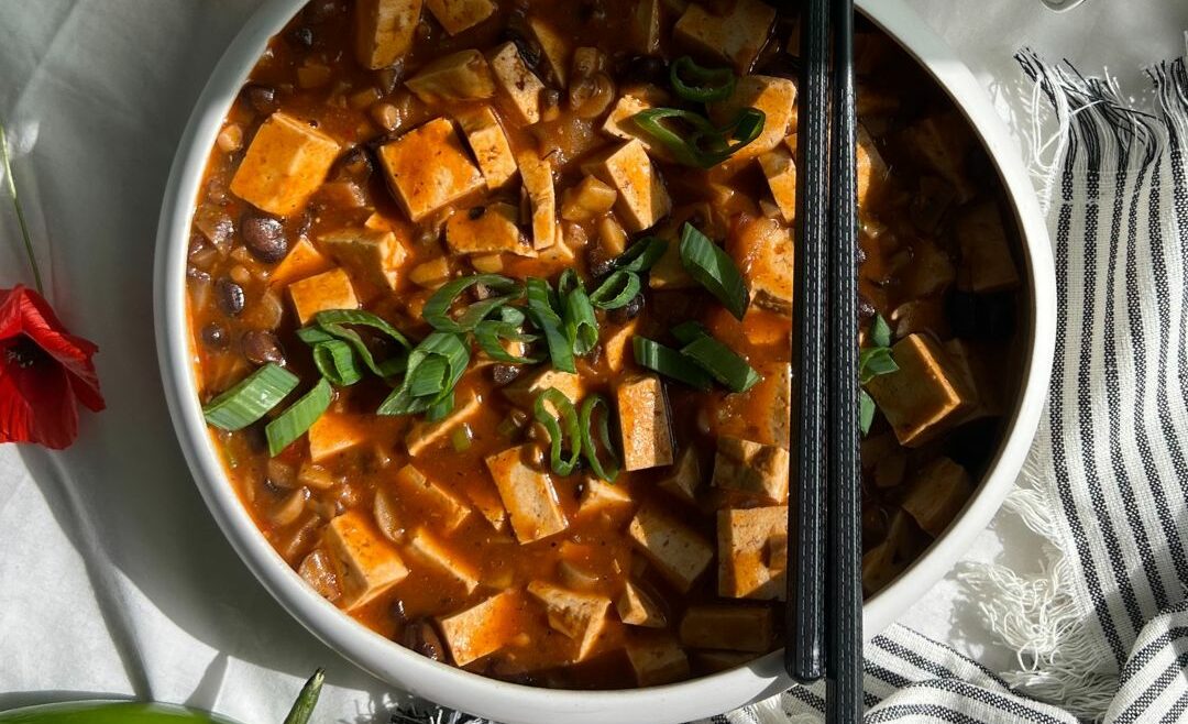 mapu tofu vegano con tofu Vegamo